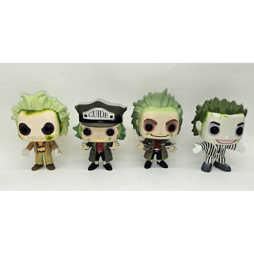Funko Pop! Beetlejuice 4 Lot Set OOB #05 #605 #362 Spiked Coat HT Exclusive Vaul